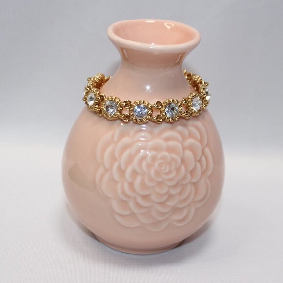 Vintage Joan Rivers Gold-Tone Crystal Bracelet - Picture 15 of 15